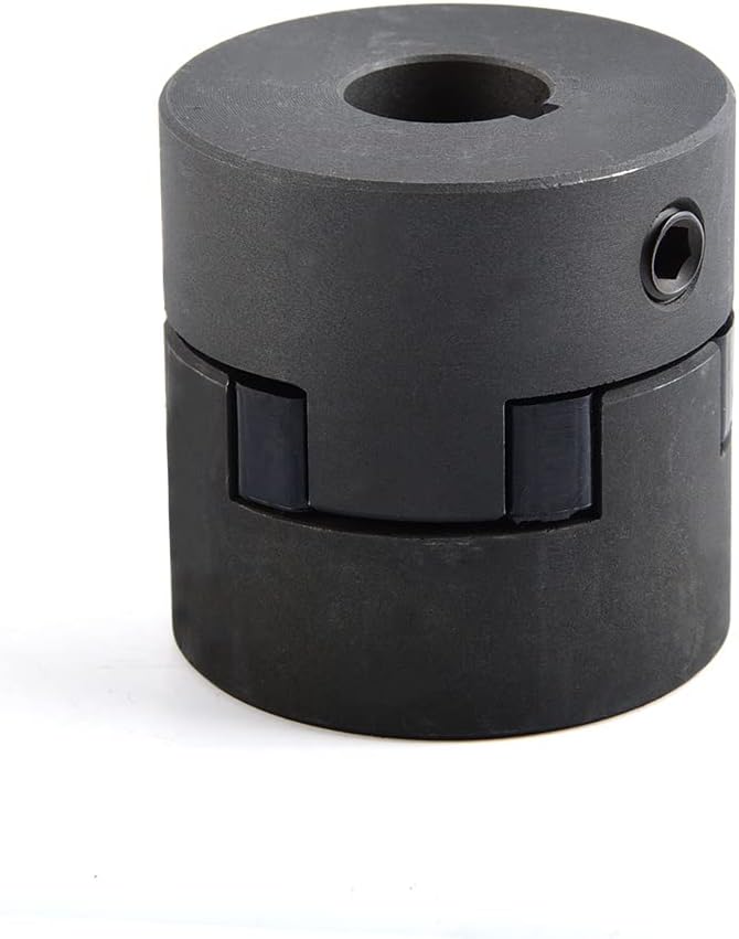 AUTOJARE 1/2" to 3/4" L095 Flexible 3-Piece L-Jaw Coupling Set & Buna-N NBR Rubber Spider - Image 5